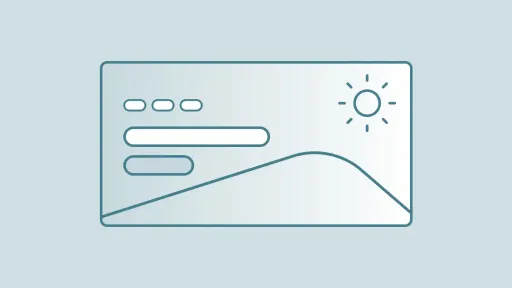 Banner with background image icon